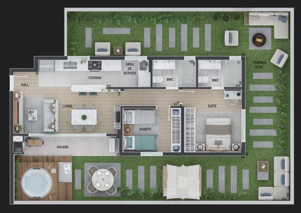 Apartamento, 2 quartos, 157 m² - Foto 2