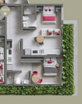 Apartamento, 2 quartos, 51 m² - Foto 3