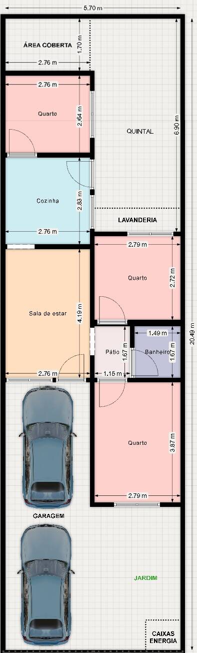 Casa, 3 quartos, 62 m² - Foto 19